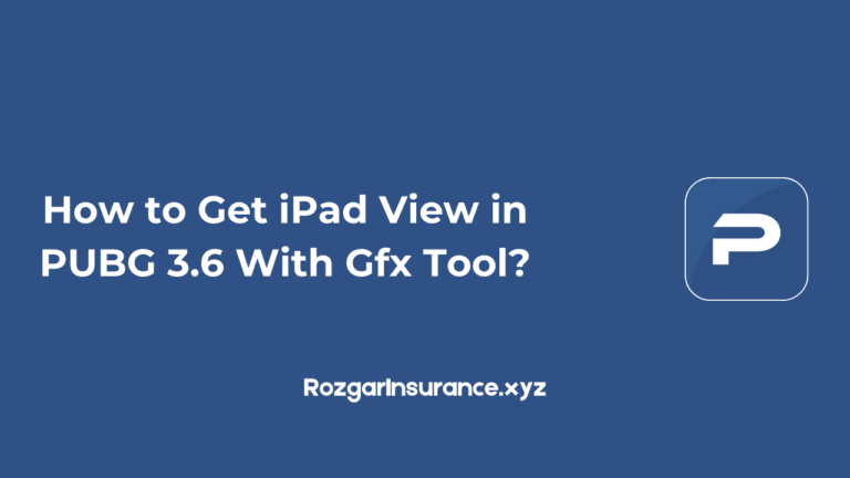 How to Get iPad View in PUBG 3.6 With Gfx Tool?